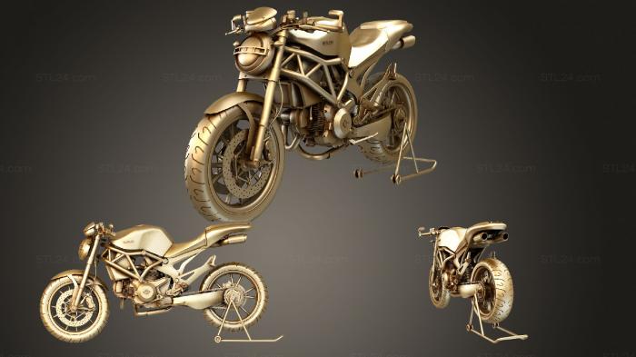 Автомобили и транспорт (Ducati Monster 896, CARS_1347) 3D модель для ЧПУ станка